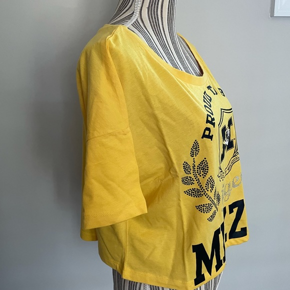 Mizzou Tigers Rhinestone Crop T-Shirt - Picture 7 of 12